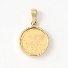 純金テディベアコインペンダントトップ 1／30オンス