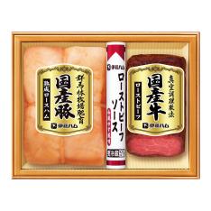 〈伊藤ハム〉国産豚肉ハム・国産牛ローストビーフ詰合せ