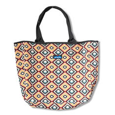 トートバッグ　菱柄／アウトドア／ショッピングバッグ