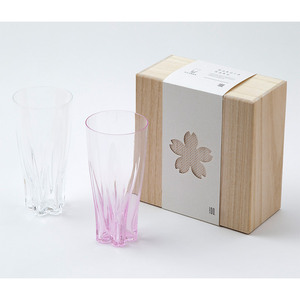 SAKURASAKU glass ロック紅白ペア | 商品詳細 | 高島屋
