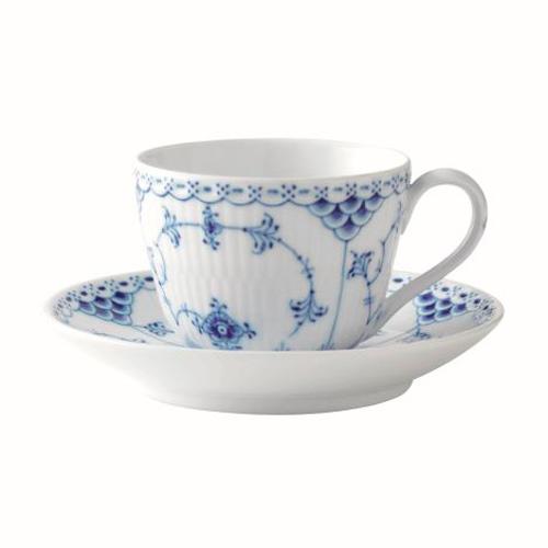 ブルーフルーテッド ハーフレース カップ＆ソーサー 200ml