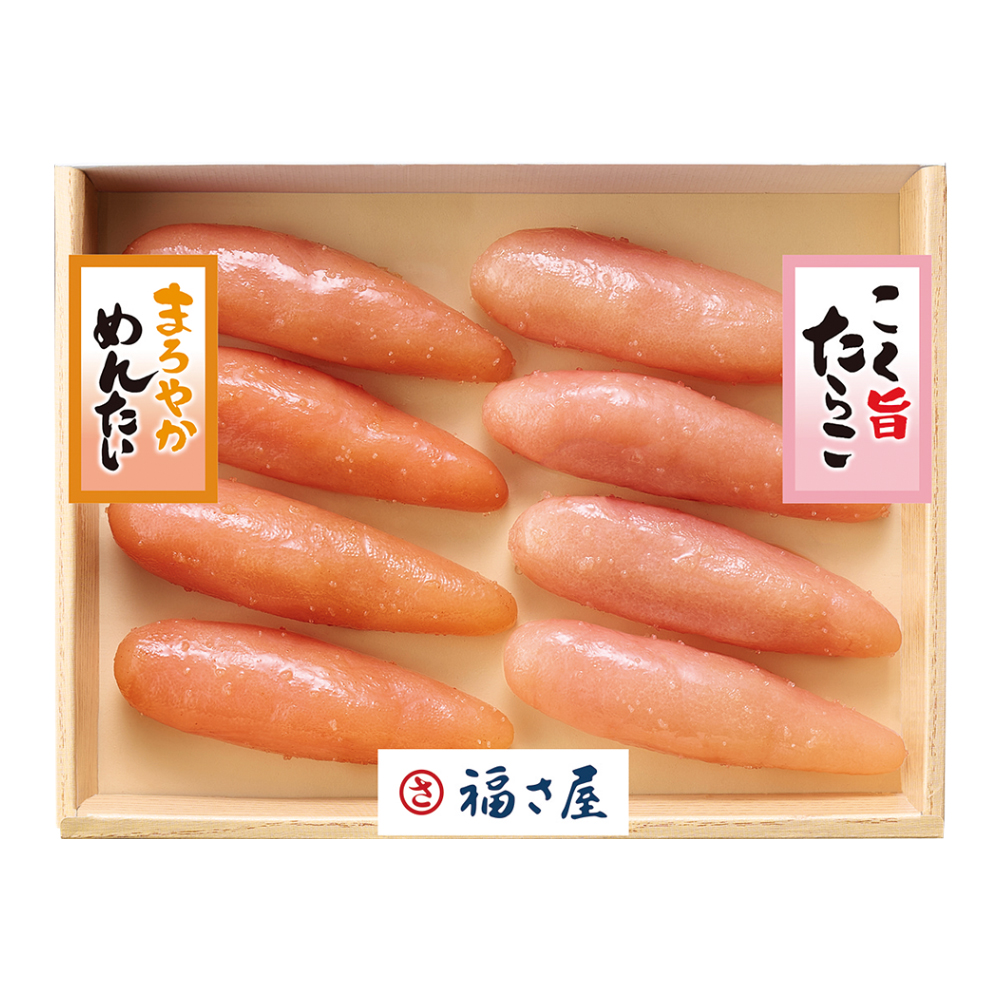 〈博多・福さ屋〉無着色まろやかめんたい・二度漬けこく旨たらこ