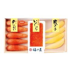 〈博多・福さ屋〉無着色辛子めんたい・味付数の子・醤油いくら