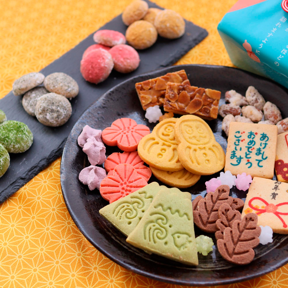 お正月限定・和と洋の縁起菓子缶 Bon Gateau Japonais（ボン・ガトー・ジャポネ）