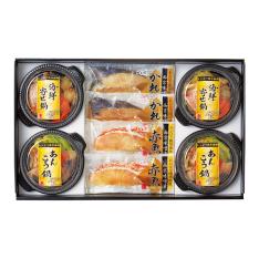 〈丸七佐藤水産〉レンジで簡単焼魚＆海鮮鍋セット