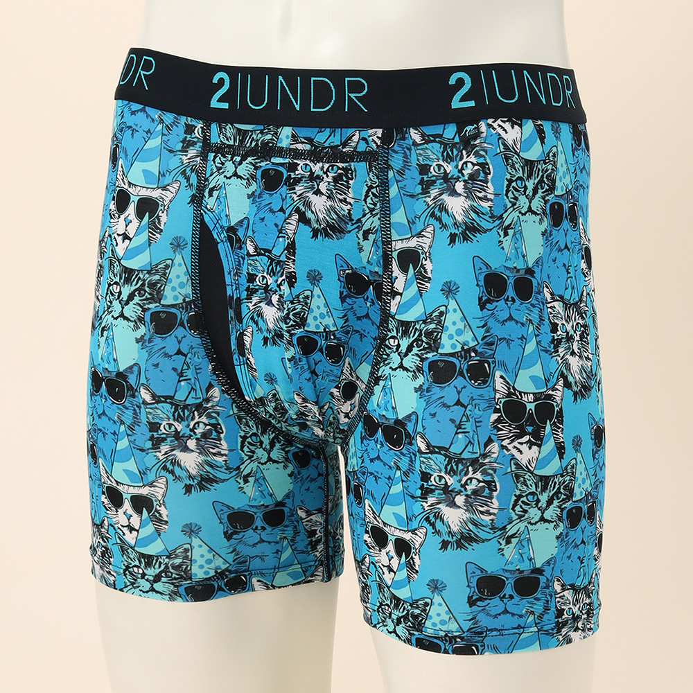 猫柄 6インチ 前開きボクサーパンツ S→L