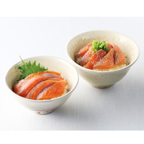 〈石山水産〉三陸沖 トラウトサーモン漬け丼の具4食セット