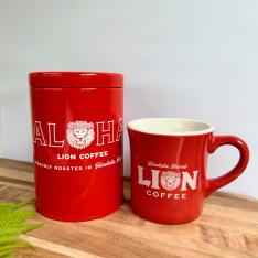 ライオンコーヒー マグカップ＆キャニスターセット