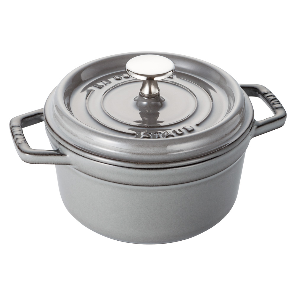 【値下げ】Staub ストウブ ラウンドココット 24cm グレー