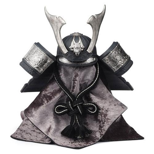 【名入れ】兜(Black)(名入れ立札プレゼント)