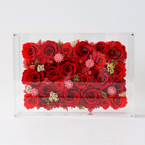 ブリザーブドフラワー（スクエアケース付き）