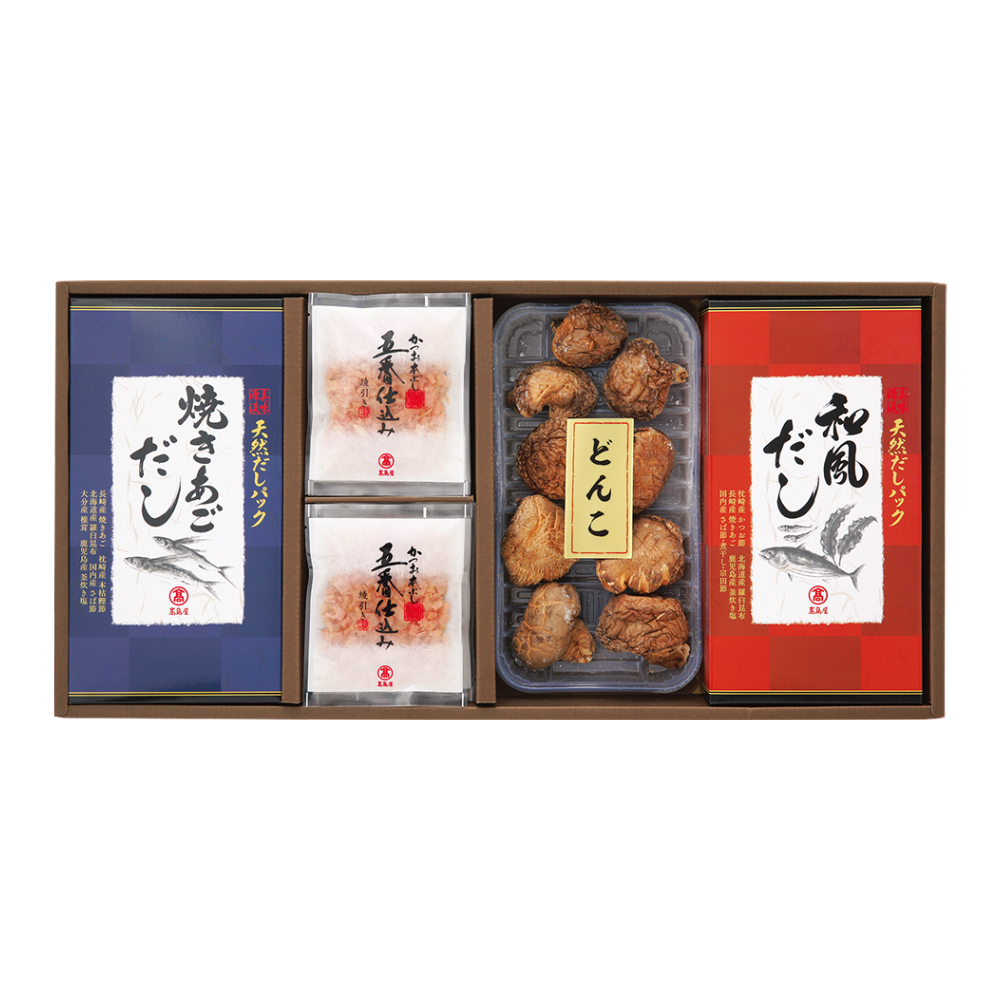 〈高島屋〉天然だしパック・かつおぶし・椎茸詰合せ