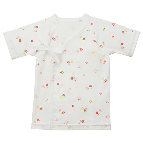 ピュアベールフライス短肌着 ピンク(40-2106-382)50cm→60cm