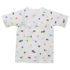 ピュアベールフライス短肌着 ブルー(40-2106-382)50cm→60cm