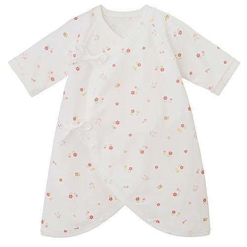 ピュアベールフライスコンビ肌着 ピンク(40-2320-386)50cm→60cm
