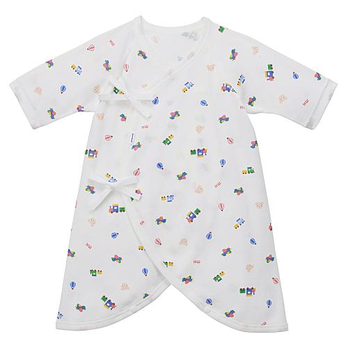 ピュアベールフライスコンビ肌着 ブルー(40-2320-386)50cm→60cm