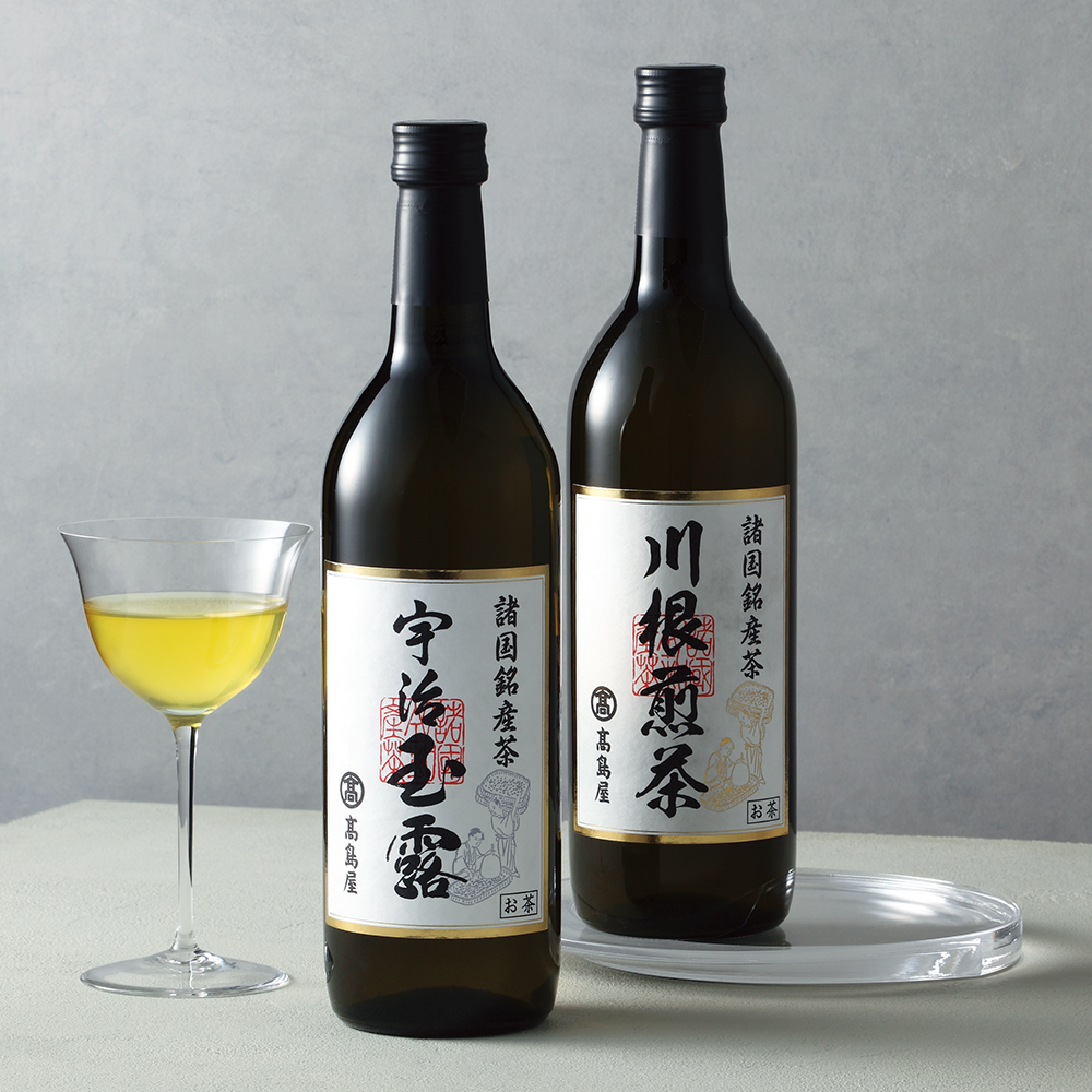 〈高島屋〉宇治玉露・静岡川根煎茶ボトルティー（瓶入り）詰合せ