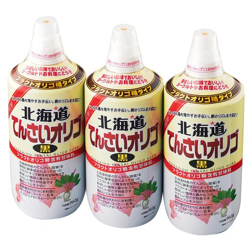 〈加藤美蜂園〉北海道てんさいオリゴ黒3本セット