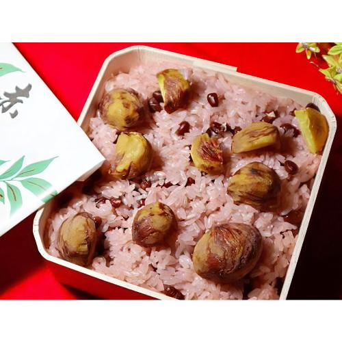 【店頭受取/玉川店】<鳴海餅本店>栗赤飯300g【11月8日(土)午後4時以降】