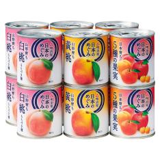 〈明治屋〉日本のめぐみフルーツ缶セット
