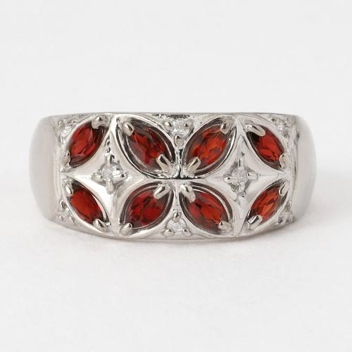 ガーネットダイヤ リング