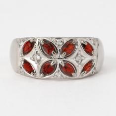 ガーネットダイヤ リング