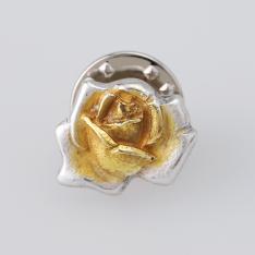 ＜小川真之助＞ピンブローチ ばら