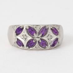 アメシストダイヤ リング