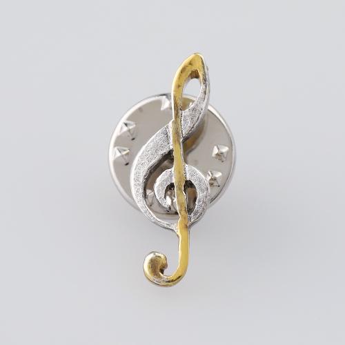 <小川真之助>ピンブローチ ト音記号