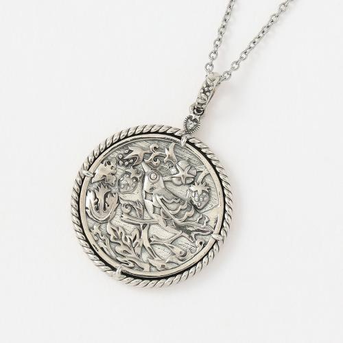 【いちご泥棒】 コイン風ペンダント