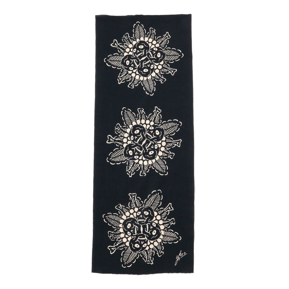 TOKYO CULTUART by BEAMS 横尾忠則 ／ 手ぬぐい 髑髏（黒）