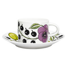 パラティッシ ティーカップ＆ソーサー パープル