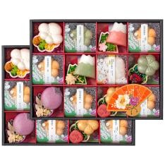 〈京都・辻が花〉京のお茶漬とお吸物 迎春最中詰合せ