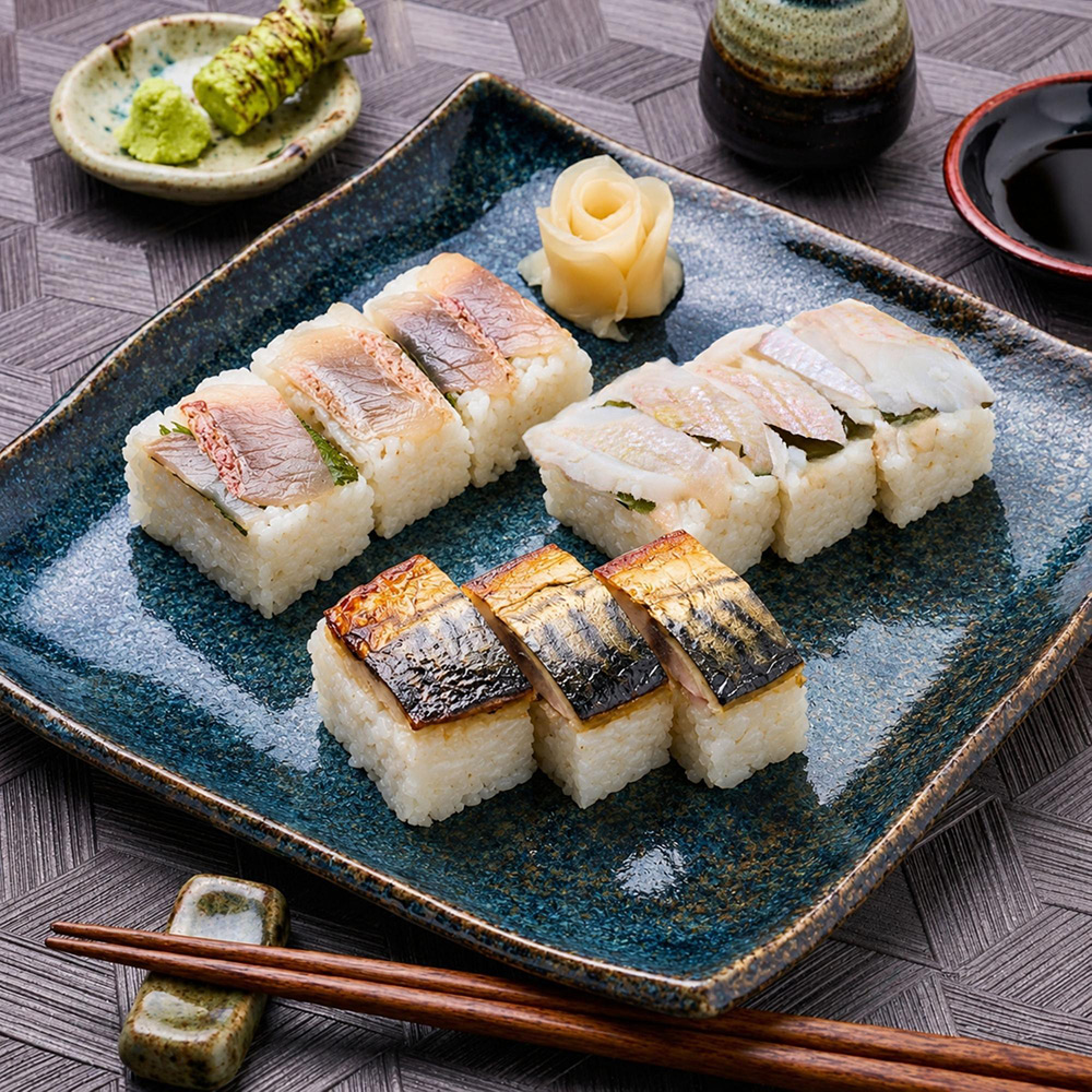 若狭の押し寿司 ハーフ3種セット （甘鯛・連子鯛・吟醸トロ鯖）