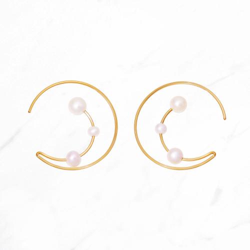 アーク ハーフフープピアス