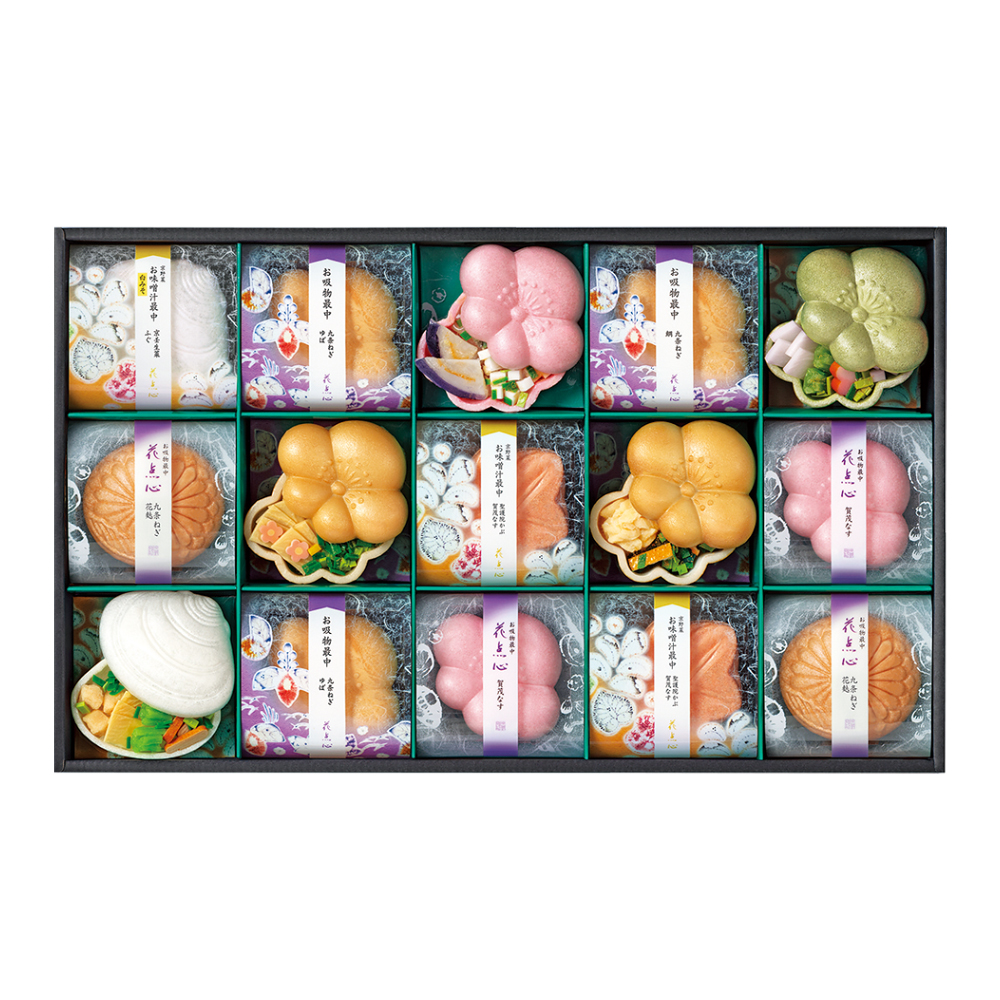 〈京都・辻が花〉京野菜のお吸物最中詰合せ
