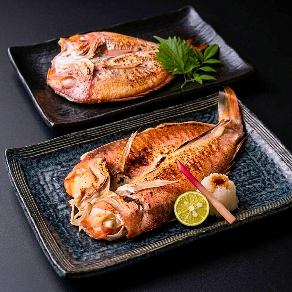 若狭の干物 灰干し「甘鯛」（プレミアム）・一夜干し「連子鯛」のセット