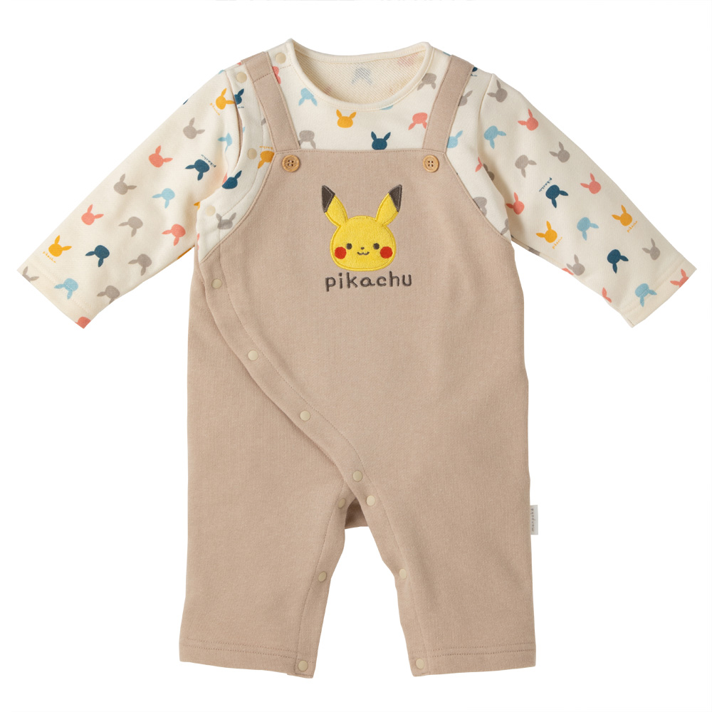 モンポケ サロペット型ロンパース