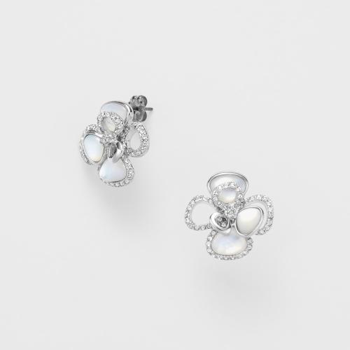 シェル ローズ ピアス