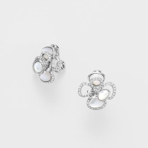 シェル ローズ イヤリング