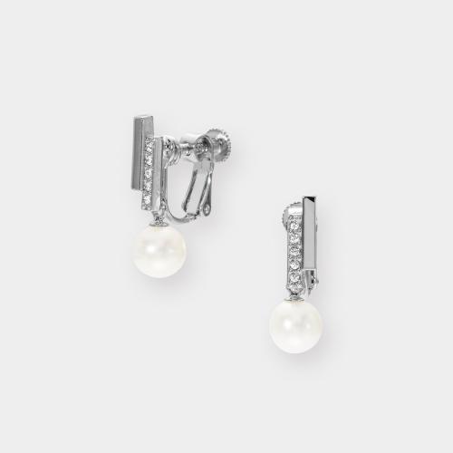 淡水パール イヤリング