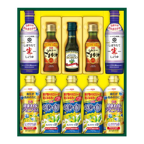 〈日清オイリオ〉ヘルシーオイル＆キッコーマン生しょうゆギフト
