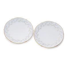 〈ノリタケ〉ホワイトベル 21.5cmプレートペアセット