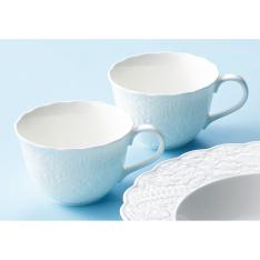 〈ナルミ〉ホニトンレース ペアモーニングマグセット