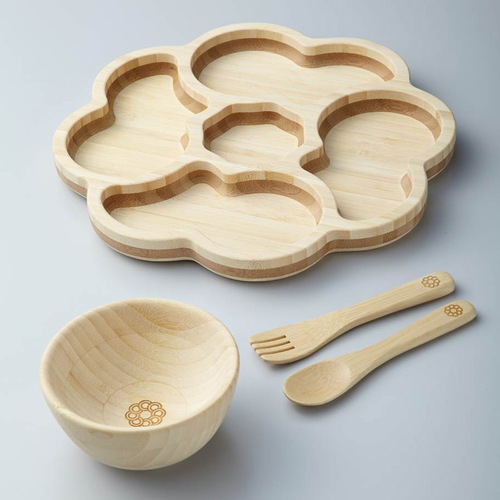 【高島屋オリジナル】竹のベビー食器セット