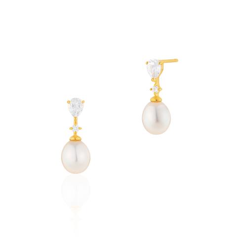 K10YGパールピアス