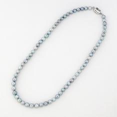 ナチュラルグレーアコヤ真珠7mmネックレス