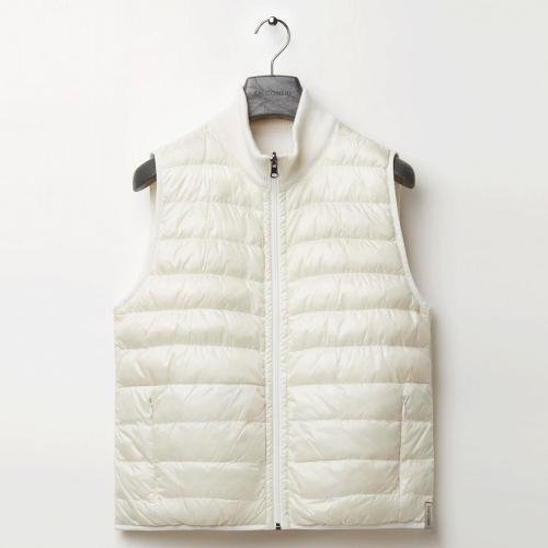 カシミヤ リバーシブル ダウンベスト