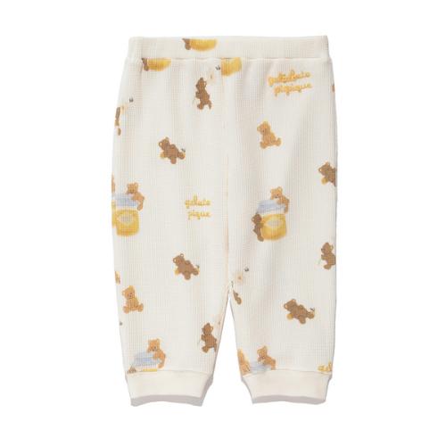 ［BABY］はちみつベア柄ロングパンツ