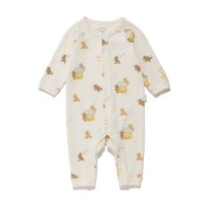 ［BABY］はちみつベア柄ロンパース 70→80